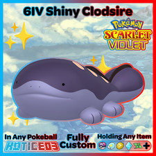 CLODSIRE ✨SHINY✨/Non-Shiny 6IV Pokemon SCARLET and VIOLET Battle Ready Raid EVs