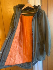 Noisy May Jacket, Hacky Color With Orange Interior Padding W Hoodie, Size M