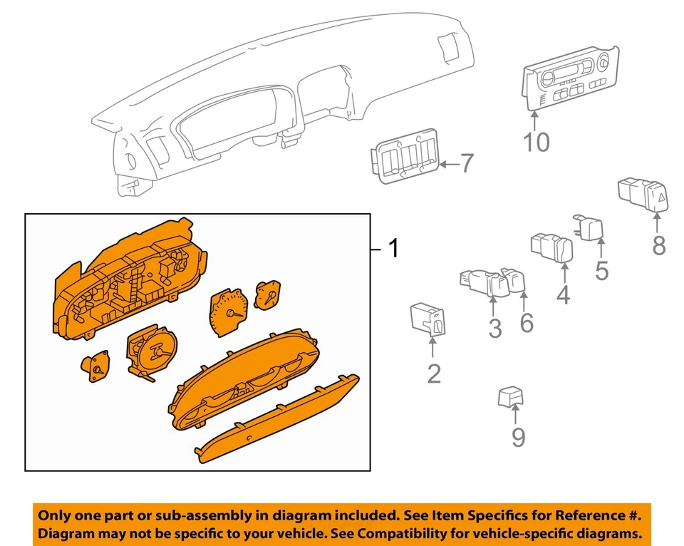 Medidor de velocímetro usado se adapta a: Kia Optima Cluster 2005 2,4 L AT grado A Foto 2 de 4