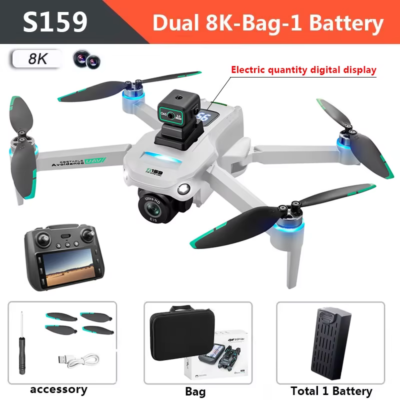 S159 GPS Drone 8K Professional HD Dual Camera with Screen 5G WIFI