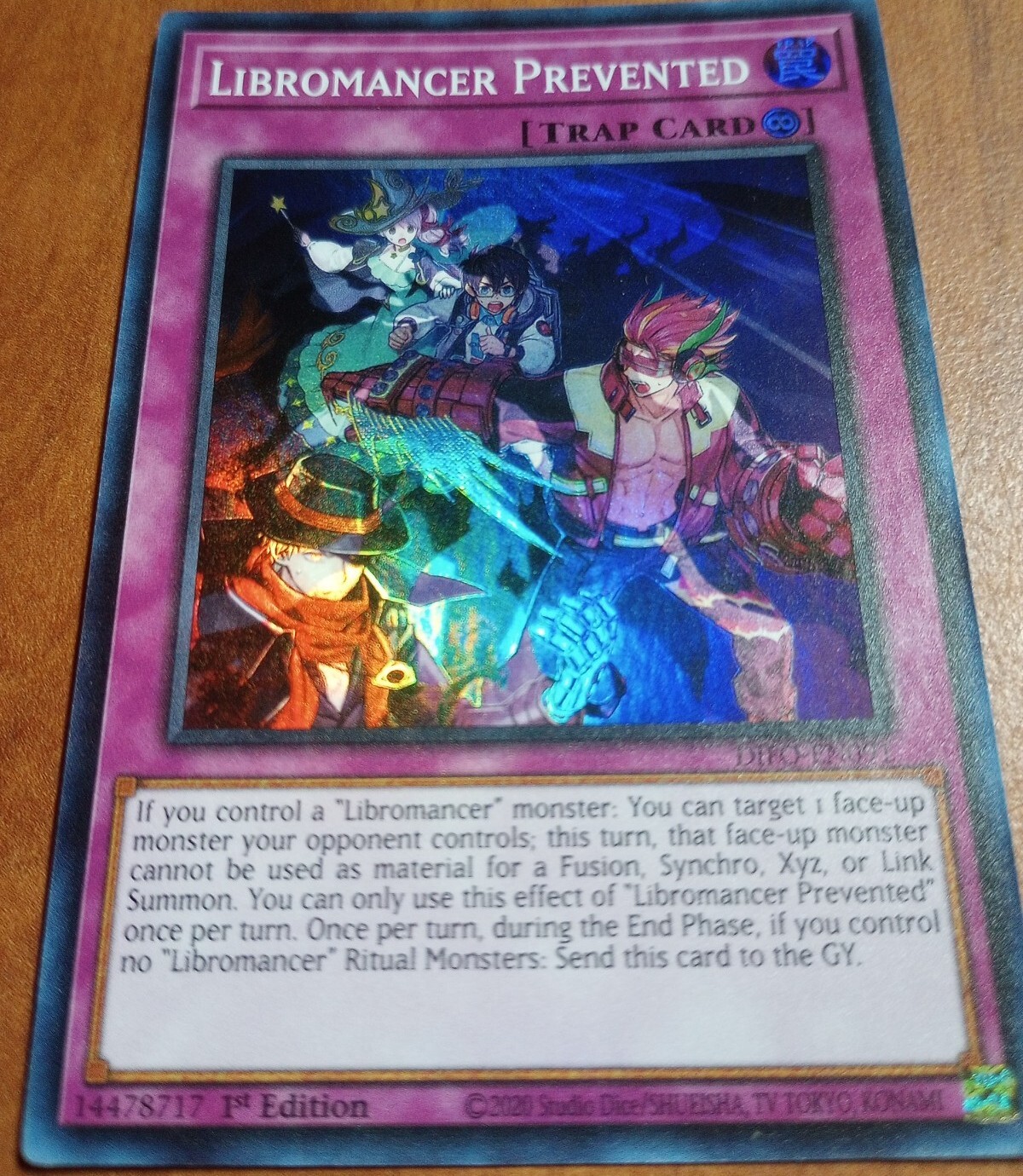 LIBROMANCER PREVENTED DIFO-EN091 1ST ED DIMENSION FORCE Super Rare YUGIOH 