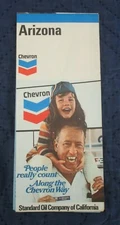 1973  CHEVRON   ARIZONA  MAP    STANDARD OIL OF CALIFORNIA