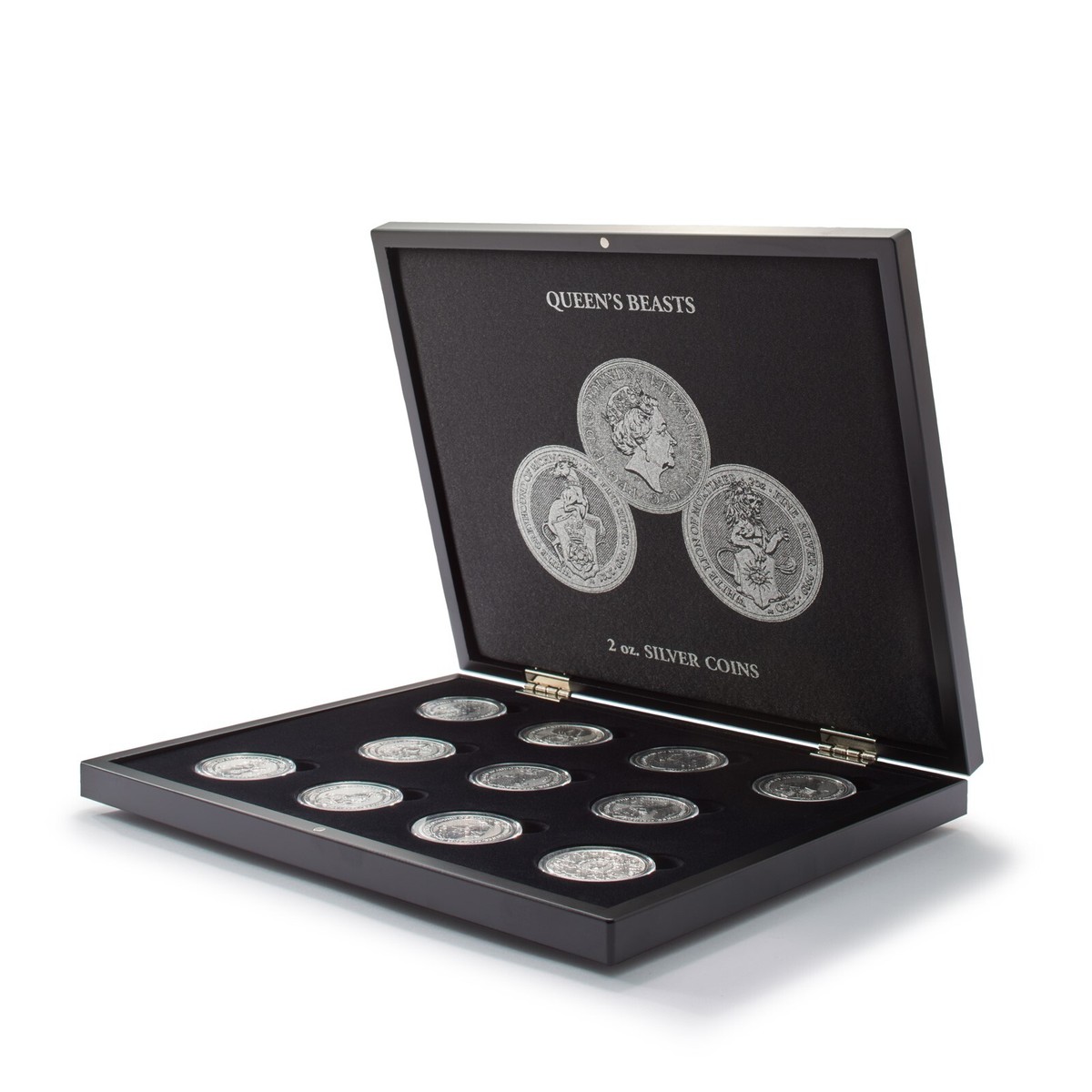The Queen's Beasts コンプリート11枚セット❗️ Queen's Beast 2 Oz Silver Set 11 Coin Presentation Display Box
