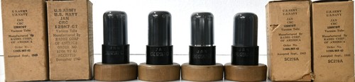 JAN-12SN7GT RCA Black Coated Glass Made in U.S.A Amplitrex Tested 1 Match Quad - Picture 3 of 12
