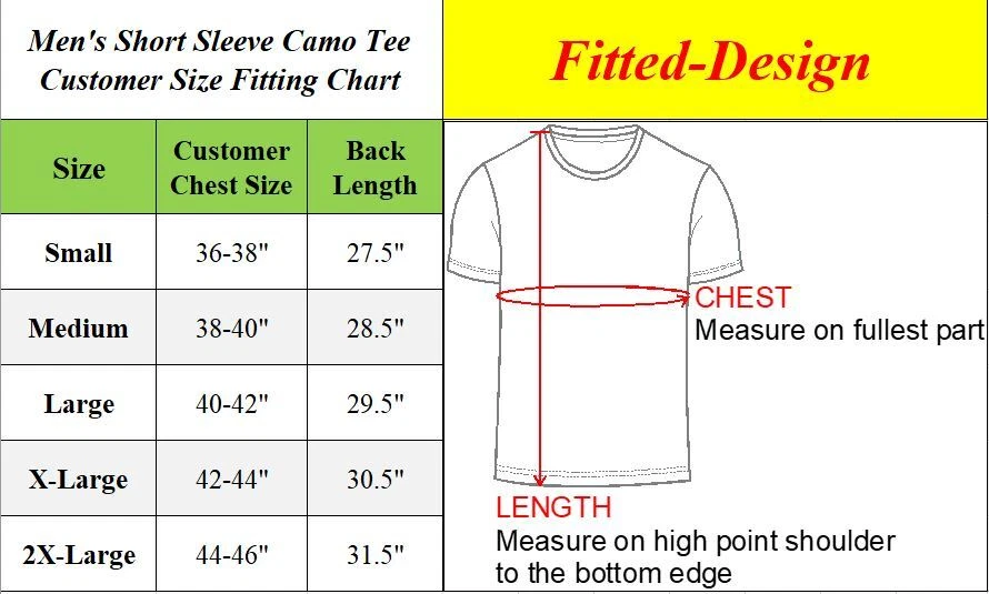 Camiseta Para Hombre Manga Corta Camuflaje Cuello Redondo Estampada (S-2XL) NUEVA Envío Gratis Foto 2 de 2