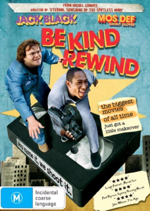 Be Kind Rewind DVD - Jack Black (Region 4, 2008) VGC,