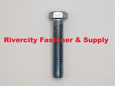 3/8-16x2 Tap Bolts Hex Head Screws 3/8x16 x 2.0 Full Thread 3/8x16 x 2''