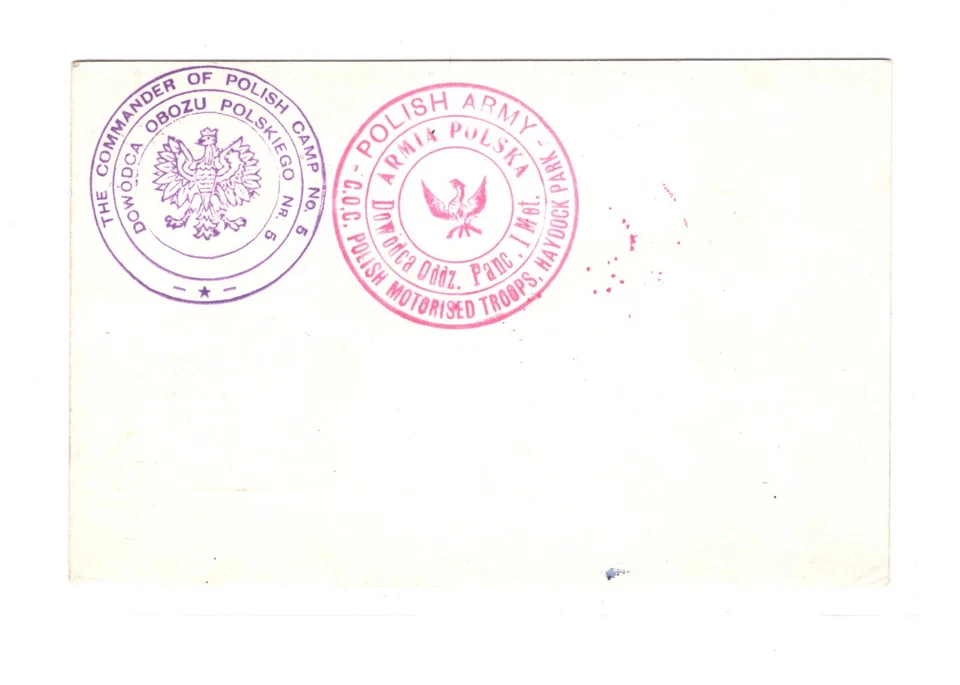 POLISH FORCES France 1940 WW2 Card 8 Superb Military CACHETS & POSTMARKS MA1387 - Image 2 of 4