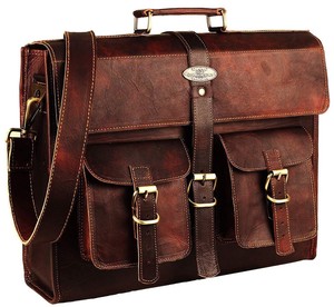 Cuero Bolso De Laptop | mensajero de cuero para hombres y mujeres | maletines  para hombres | eBay