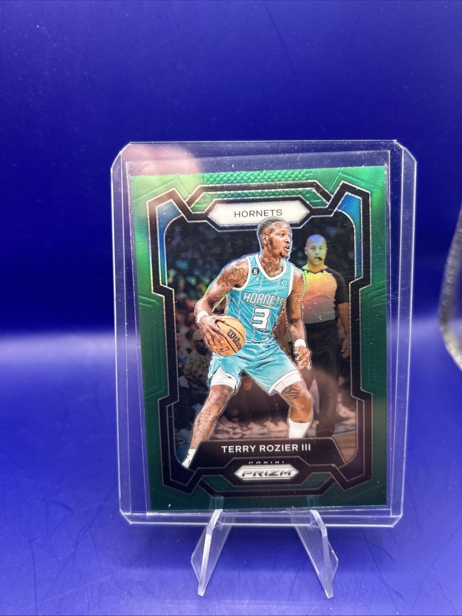 2023-24 Panini Prizm #90 Terry Rozier III Green Prizm Charlotte - Main Image