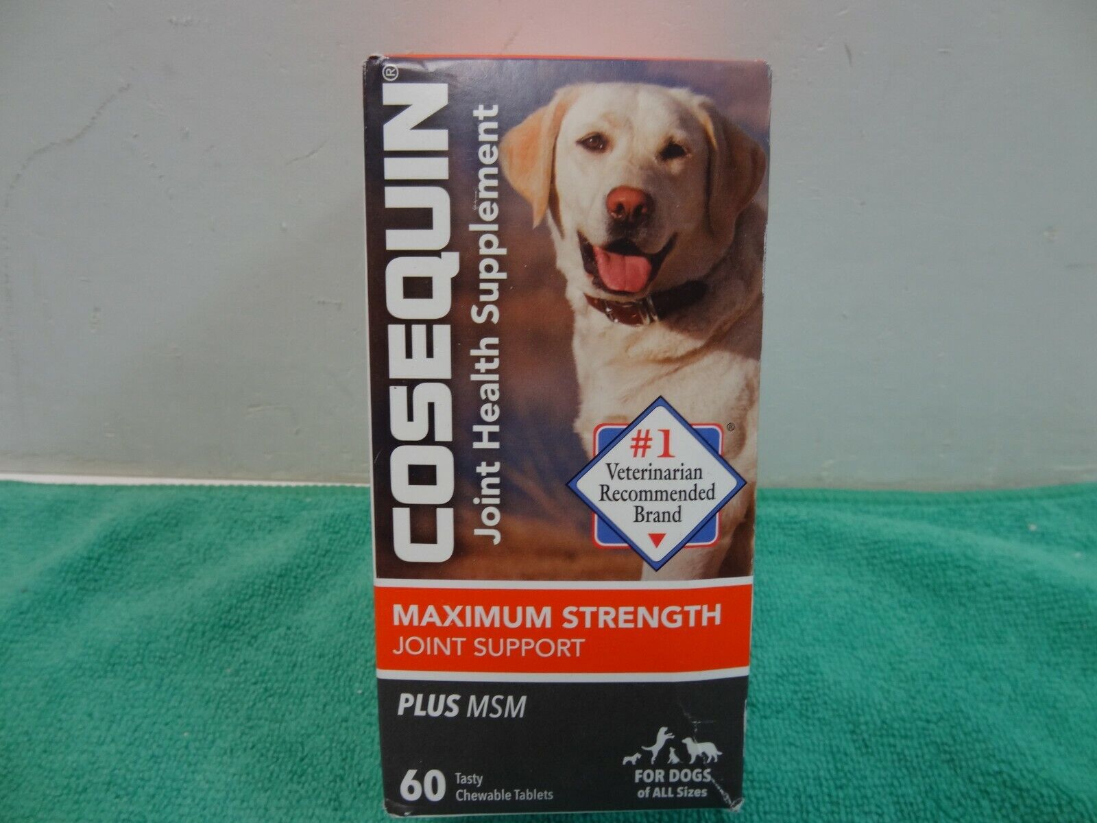 NEW Cosequin Max Strength Joint Support Plus MSM, 60 Chewable Tabs For All Dogs
