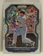 Larry Walker 2021 Panini Prizm WHITE SPARKLE SSP Colorado Rockies