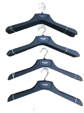 50 MENS MARC DARCY STRONG BRANDED LOGO SHIRT TOP JUMPER COAT HANGERS - BLACK