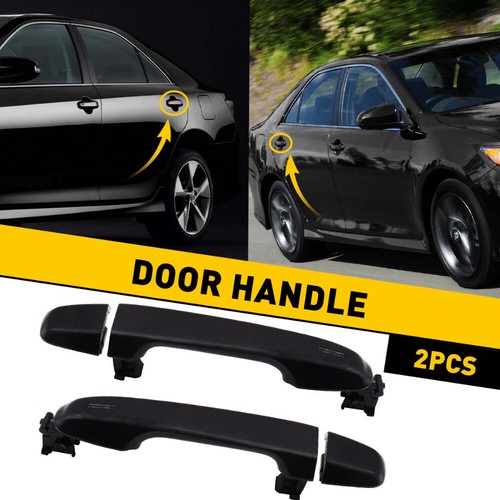 Exterior Door Handle Rear Left or Right For 2012-2017 Toyota Camry Black US 2Pcs - Picture 8 of 16