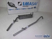 Imasaf Auspuffset Mitteltopf + Endrohr für Audi 80 1.3 (80/82B1) 1972-1973