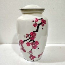Flower Branch Metal Urn Human Ashes Adult Cremation Urns in Velvet Bag 10" us