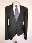 HUGO BOSS - Mens Slim Fit 3 Piece DARK GREY WOOL SUIT - 46 Reg -W38 L31 - LOVELY