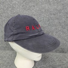 Rare Vintage POLO SPORT Ralph Lauren Spell Out Hat Navy Blue Nylon YOUTH KIDS