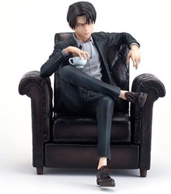 Attack on titan Levi DX figure mensHdge technical statue No.3
