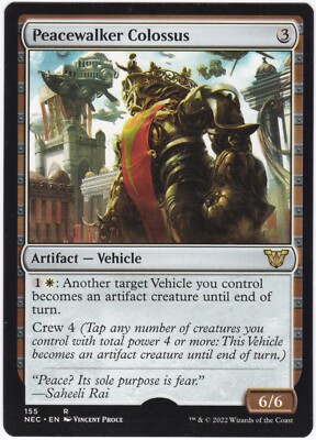 MTG Errors - Misstamp - Commander NEO R Peacewalker Colossus
