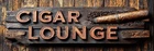 Cigar Lounge Rustic Look Flat Metal Sign 2 Sizes to Choose From e35