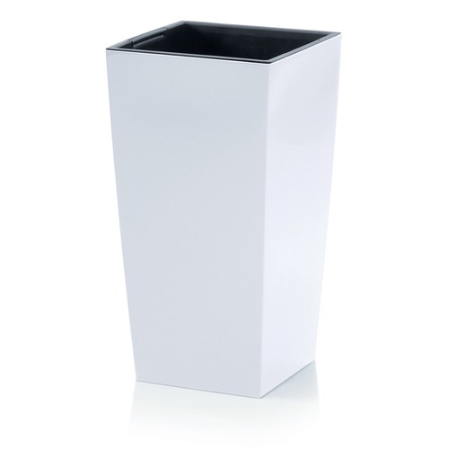 Vaso quadrato Alto Liscio Fioriera moderna Urbi sistema di irrigazione - Photo 5/22