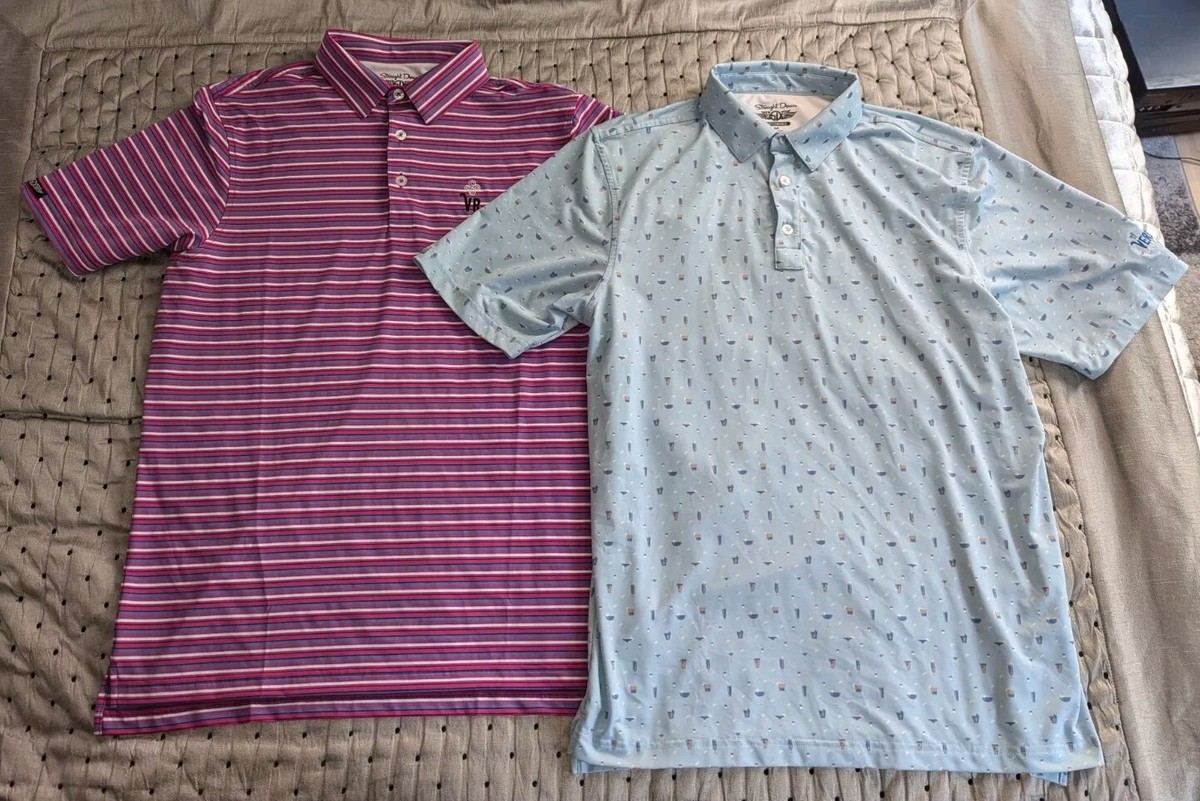 Straight Down Performance Polo Shirt All OverPrint Cocktails AOP 