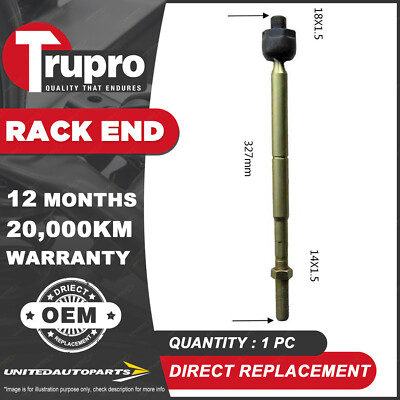 Brand New 1 Pc Trupro RH Trupro Rack End for FORD LASER KN TELSTAR AX ...