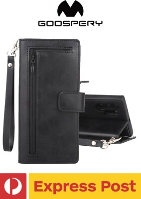 Samsung Galaxy Note 10 Plus Goospery PU Leather Card-Slot Detachable Diary Case