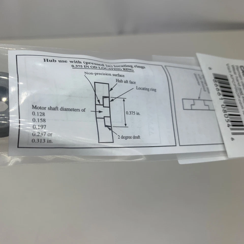 APC 8 x 8E Composite Propeller Thin Electric LP08080E RC Plane Aircraft SEALED - Image 4 of 4