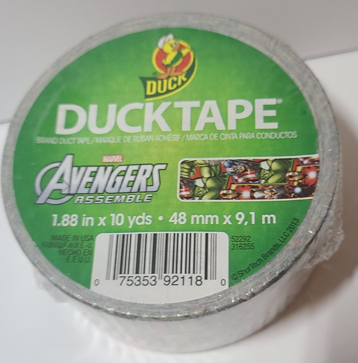 Avengers Superhero Marvel duct tape roll Duck Brand NIP x 10