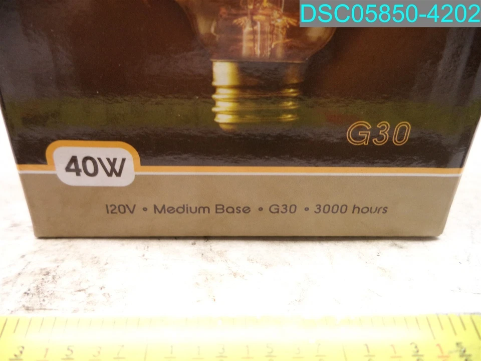 QTY=41: Bulbrite 342040 40 Watt G30 White Globe 739698342009 - Image 3 of 4