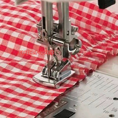 Gathering Foot Feet Snap On Presser Shirring for Domestic Sewing Machine DIY