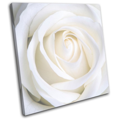 Tableau Déco Murale Moderne - Impression Sur Toile "Rose Flowers Love" En Gris