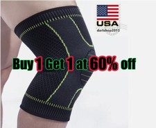 Knee Compression Brace Sleeve Support Sport Joint Injury Pain Relief Arthritis