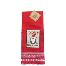 Design Imports DII Gnome for the Holidays Christmas Kitchen Dishtowel Tassle