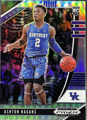 2020 Panini Prizm Draft Picks Basketball Ashton Hagans Silver Prizm Rookie