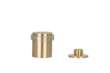 EVI Door Stops Brass Door Stopper - Screw Fastening - Transparent Rubber Pr...
