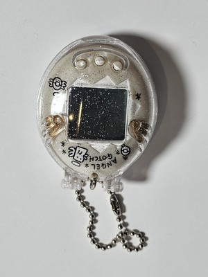 Bandai 1997 Tenshitchi No Tamagotchi Angel With Case Clear Glitter