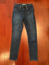 Women's LEVI'S Blue Jeans 721 Highrise Skinny 26 Red Tab 5 Pocket