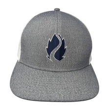 Hop Valley Brewing Co. Snapback Trucker Hat Gray OS Adjustable Mesh Cap America