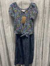 RMLA 2 PIECE SET SHORT SLEEVE TOP WITH WIDE LEG PANTS GIRLS SIZE 6