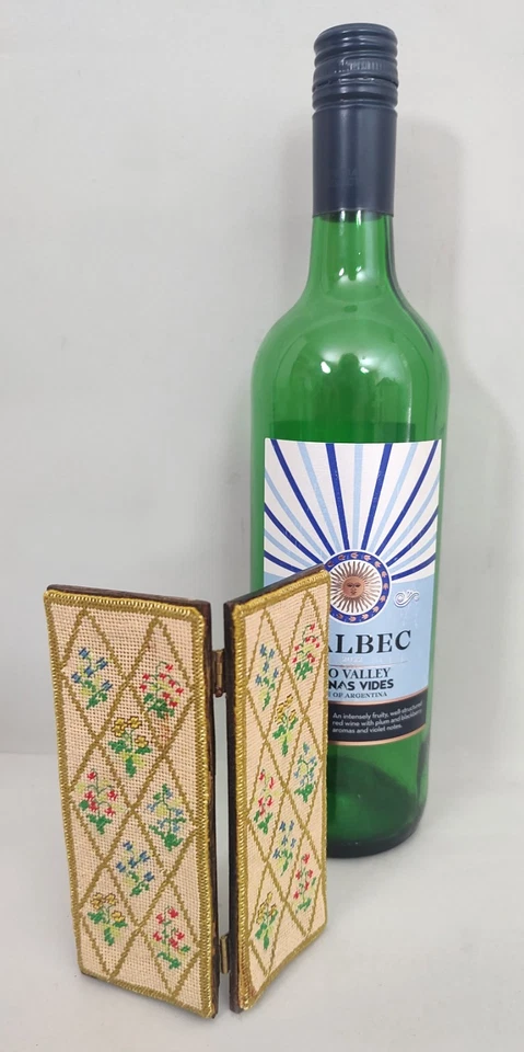 Antigua casa de muñecas años 20 aguja pantalla plegable divisor de habitaciones hecho a mano Foto 2 de 4