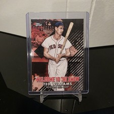 2022 Topps Series 1 Welcome to the Show Black 92/299 Ted Williams HOF 04br