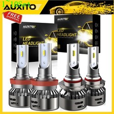 AUXITO 9005 HB3 H11 H8 LED Headlight Bulb High Low Beam Bright White 6000K 2/4X