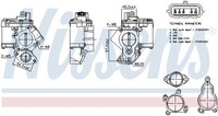 Nissens Ventil AbgasrüCkfüHrung Agr-Ventil ** First Fit ** 98463