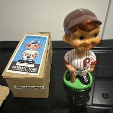 Vintage Philadelphia Phillies Nodder MLB Bobblehead Batter With Box