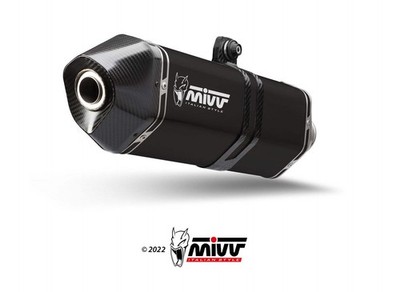 MUFFLER EXHAUST BLACK STEEL MIVV SPEED EDGE KTM 1290 SUPER ADVENTURE/R/S/T 21-24