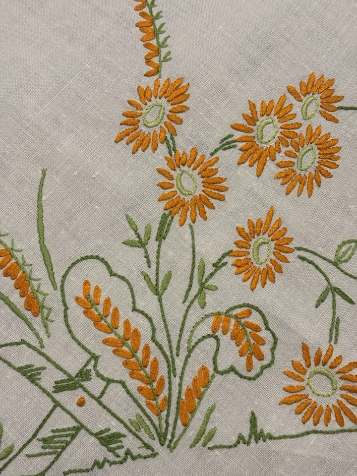 A Superb Brightly Embroidered Large Rectangular Table Cloth 170 X120, - Image 2 of 4