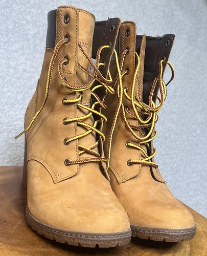 Timberland GLANCY 6" stivali stringati donna grano nabuk misura 7 5